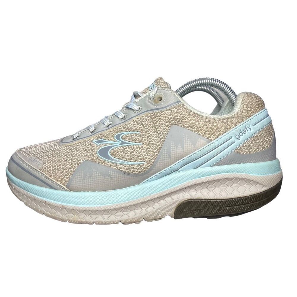 Gravity Defyer Womens Gdefy TB9024FGU-M Comfort Walking Shoes Size 10 Gray/Blue
